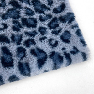 Nhà Máy Trong Kho Polyester Siêu Mềm Sang Trọng Leopard In Thỏ Giả Lông Thú Vải Cho Phụ Nữ Áo - Product Image 4