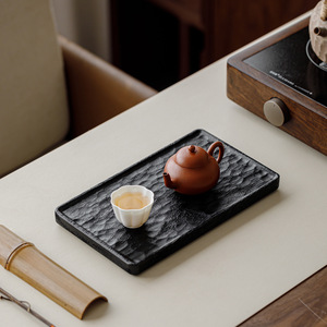 Guanlan Carbonized Walnut Wood <b>Tea</b> <b>Tray</b> Irregular Shape Dry Brewing Table For Kung Fu <b>Tea</b> Sets - Product Image 2