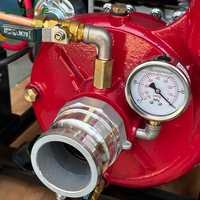 Pompe à Incendie Diesel Portable 2,5 Pouces (65 mm) Haute Pression 82 m 44 m³/h Auto-amorçante à Vide 4 Temps Refroidie par Air