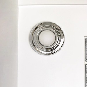 Lámpara de pared color cromo D23cm LED E27 con interruptor para dormitorio, sala de estar, escalera, pasillo, entrada - Product Image 2