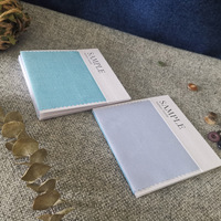 Tarjetas de Muestra de Tela Textil Reciclada con Logotipo Personalizado, Etiquetas de Papel para Muestras de Color con Impresión de Logotipo