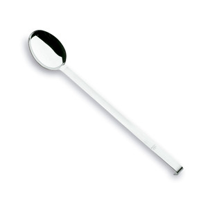 Cucchiaio Piatto U.P. Utensile da portata in acciaio inossidabile con manico lungo extra lungo - Product Image 1