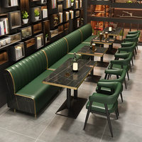 Canapé en cuir classique de luxe, comptoir de bar, table personnalisée, mobilier de discothèque pour KTV, bar et restaurant d'hôtel