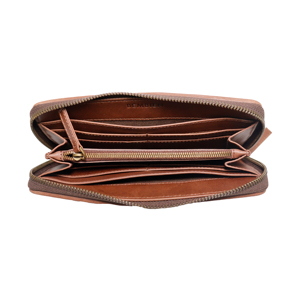 100% Genuine Leather Woven Zip Around Long <b>Wallet</b> <b>for</b> <b>Men</b> | Premium Leather Travel Organizer | <b>RFID</b> <b>Wallet</b> OEM ODM - Product Image 2