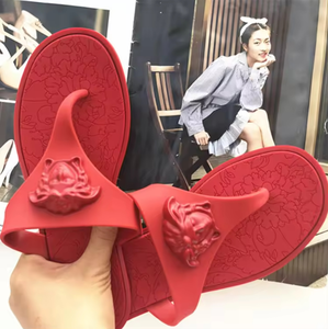 wholesale Versaec fashion jelly ladies <b>flip</b> <b>flop</b> beach slippers head women latest lady jelly summer footwear for women - Product Image 4