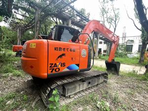 Pelle Hitachi ZX70 originale d'occasion Pelle sur chenilles Zaxis70 Machines de construction Diggers - Product Image 6