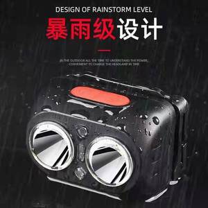 New LED Rechargeable Headlamp Splash Proof Tri <b>Light</b> Source High Brightness Portable Outdoor Cycling <b>Fishing</b> Lighting - Product Image 3