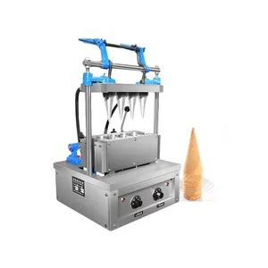 Industrial 50-1200pcs/h Sugar Ice Cream Cone Baker Automatic Rapid Prototyping Ice Cream Paper Cone Sleeve Forming Machine