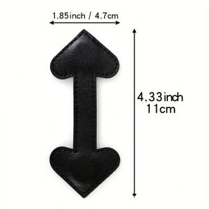 YY Heart Shape Magnetic Faux Leather <b>Bookmark</b> Letterpress Printed Reusable Modern Love Page Marker Perfect Gift for Book Lovers - Product Image 2