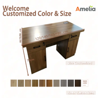 Meubles de bureau modernes et durables, poste de travail ergonomique modulaire pour le personnel de l'entreprise avec tiroirs, table de bureau à domicile