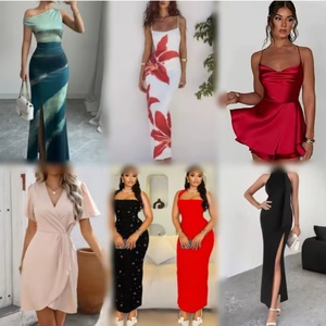 Vestido Largo Nuevo para Mujer, Color Sólido, Transpirable y Sexy, Estilo Club, Inventario de Proveedor, Venta al Por Mayor, Suministro a Granel - Product Image 5