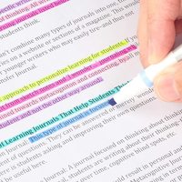 Surligneurs effaçables à Double tête, écriture lisse, filet en tissu, marqueur à Double extrémité