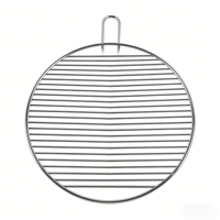 Grille de cuisson coréenne en acier inoxydable SUS304 de 60 cm, anti-rouille, qualité alimentaire, pour barbecue, friteuse à air et cuiseur vapeur - Offre Spéciale