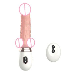 Silikon realistische Dildo Vibrator Fernbedienung <span class=keywords><strong>Penis</strong></span> Heizung Teleskop vibrierende Simulator Eichel Erwachsene Sexspielzeug für Frau - Product Image 3