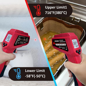 Termômetro a laser de alta temperatura <span class=keywords><strong>Digital</strong></span> infravermelho plástico cozinha termômetro sem contato para cozimento doméstico - Product Image 4
