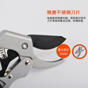 กรรไกรตัดกิ่งดับเบิ้ลไพน์ คาร์บอนสตีล ใบมีด 75 มม. โครงสร้างแบบผีเสื้อ พร้อมดีไซน์สปริง สำหรับตัดแต่งกิ่งต้นไม้ผลไม้ - Product Image 4