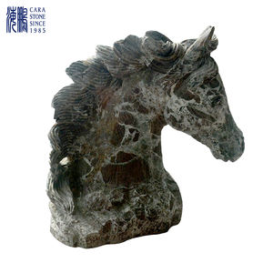 ประติมากรรมหินอ่อนรูปสัตว์ ออกแบบตามสั่ง รูปปั้นหัวม้าหินอ่อน สำหรับจัดแสดงในหอศิลป์ พิพิธภัณฑ์ - Product Image 3