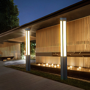 LED Rasen leuchte Outdoor Garden Stand Pole Säulen lampe Wasserdichte Säule Rasen leuchte Courtyard Pathway Post Poller Licht - Product Image 2