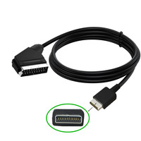 Câble de connexion pour console de jeu PS2/SCART RGB en cuivre étamé écologique, tête de balai, couleur européenne/japonaise, pour moniteur