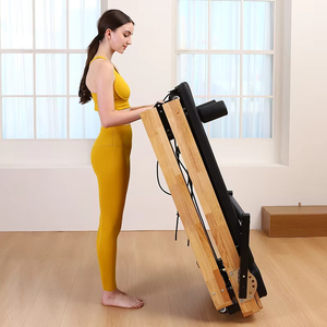 Lit de Pilates pliable en bois de haute qualité, <span class=keywords><strong>appareil</strong></span> de réforme Pilates en bois, lit de réforme Pilates pour studio à domicile - Product Image 5