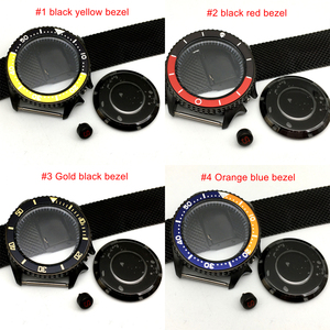 Boîtier de montre en acier inoxydable noir, 42mm, pour NH35/NH35A/NH36, dureté élevée, verre minerai, SKX007 - Product Image 2
