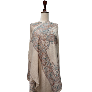 Elegant Hand Embroidered <b>Scarves</b> Stoles Custom Floral Luxury Fashion Accessory OEM ODM Factory Direct Supply - Product Image 1