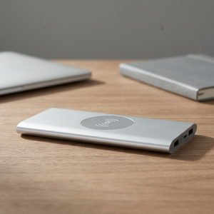 Power Bank Wireless Super Sottile da 8000mAh con USB-C, in Alluminio Riciclato, Uscita 18W, Modello Giapponese 124385-3 - Product Image 3