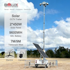 Caméra de surveillance <span class=keywords><strong>solaire</strong></span> mobile hors réseau HiSOLO avec surveillance multi-caméras, autonomie de 72 heures, surveillance à distance - Product Image 1