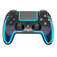 Manette P-S5 sans fil Bluetooth à effet Hall RGB, double vibration, pavé tactile 6 axes