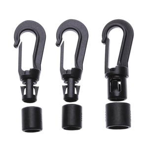 Di plastica Bungee Shock Tie Estremità Del Cavo Corda Fibbie di Sicurezza di Chiusura del Kayak Da Pesca Canoa Clothesline Ganci POM del Gancio A Schiocco Clip - Product Image 1
