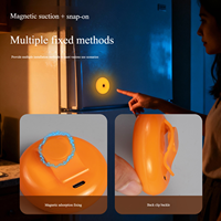 Mini lampe LED pour sac à main, armoire, lecture, type C rechargeable, contrôle tactile, luminosité réglable, lumière de sac, 360 degrés, magnétique