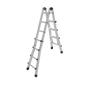 5,20 MT 10 + 10 ESCALERA TELESCÓPICA NEGRA 55 PULGADAS Escaleras y andamios Producto - Product Image 1