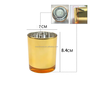 Ingrosso <span class=keywords><strong>portacandele</strong></span> placcato <span class=keywords><strong>oro</strong></span>, argento, <span class=keywords><strong>oro</strong></span> rosa, colore blu, vasetti di candela di lusso da 7oz 220ml per la fabbricazione - Product Image 3