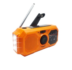 Nouveautés 2025 Radio à manivelle sans fil solaire d'urgence 2000 mAh avec alarme SOS AM FM - Product Image 1