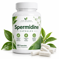 Capsules de Spermidine Formule Personnalisée 60 Unités Complément Alimentaire pour le Bien-être Cellulaire et le Soutien Quotidien de la Vitalité OEM ODM
