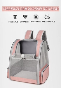 Custom Pet <b>Dog</b> <b>Carrier</b> Stylish Shoulder Folding Portable Breathable Pet <b>Backpack</b> - Product Image 6