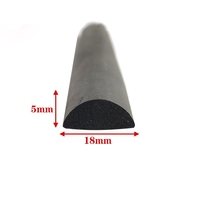 Joint en caoutchouc mousse en forme de D Bande éponge Epdm auto-adhésive à cellules fermées Profil d'extrusion en caoutchouc