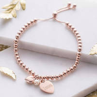 Sapphire — bijoux fantaisie à trois perles superposées pour femmes, Bracelet multi-cercles, personnalisé, Code Braille