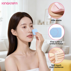 Poudre Compacte Personnalisée OEM/ODM Bleue en Forme de Carré, Super Douce, Écologique, Lavable, en Polyuréthane, Utilisation Humide et Sèche, Respectueuse de la Peau - Product Image 5