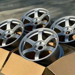 Nouvelles jantes en alliage d'aluminium forgé légères de 15 pouces 5x120 5x114.<span class=keywords><strong>3</strong></span> Noir brillant Face usinée pour M3 G80 M4 F82 <span class=keywords><strong>Tesla</strong></span> Model - Product Image 3