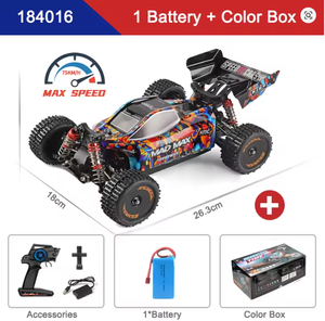 รถบังคับวิทยุ WLtoys 184016 ความเร็ว 75 กม./ชม. 2.4G ระบบ Brushless ขับเคลื่อน 4 ล้อ  รถแข่งออฟโรดความเร็วสูง  บังคับด้วยรีโมทคอนโทรล  ของเล่นดริฟท์  ขนาด 1/18 - Product Image 2