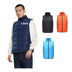 เสื้อกั๊กขนเป็ดกลางแจ้งสำหรับผู้ชายสไตล์ลำลองระบายอากาศได้ด้านนอกมีซิปกระเป๋าสะท้อนแสง - Product Image 4