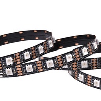 Bandes lumineuses à 60 led ws60 diodes/m par m, personnalisées, pixels numériques adressables, rvb, 12V