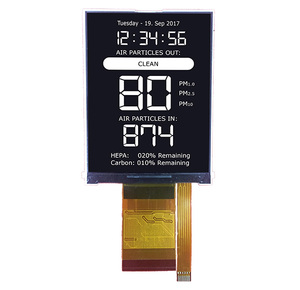 Индивидуальный TN6-digit 7-сегментный ЖК-дисплей черный фон белый текст промышленный дисплей инструмент сегментный код настраиваемый - Product Image 5