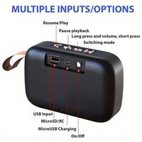 Haut-parleur portable sans fil Bluetooth mini professionnel avec logo personnalisé, subwoofer, audio de qualité, étanche, basses puissantes, idéal pour les soirées DJ