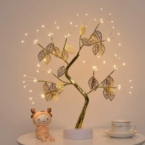 أوراق بونساي شجرة ضوء 72 LED النحاس سلك الجنية أضواء سلسلة تعمل بالبطارية/USB تعمل DIY الاصطناعي شجرة ضوء ل هدية مهرجان - Product Image 3