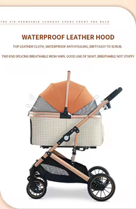 Passeggino <span class=keywords><strong>per</strong></span> animali domestici comodo trasportino da viaggio <span class=keywords><strong>per</strong></span> piccoli animali domestici <span class=keywords><strong>per</strong></span> piccoli piccoli <span class=keywords><strong>cani</strong></span> gatto pieghevole carrello con cestello portaoggetti <span class=keywords><strong>per</strong></span> animali domestici - Product Image 4