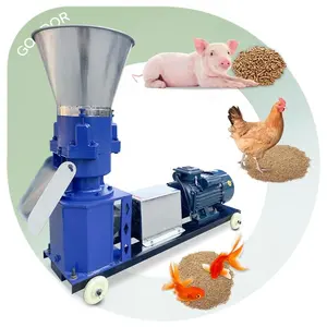 3 Roller Mini Pelleting ikan Live Stock mesin Pellet pakan hewan Press untuk membuat rumput tanpa Motor
