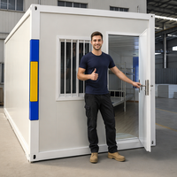Maison conteneur modulaire SSR 2026 à assemblage rapide, structure en acier préfabriquée, mini-maison avec chambre et salle de bain