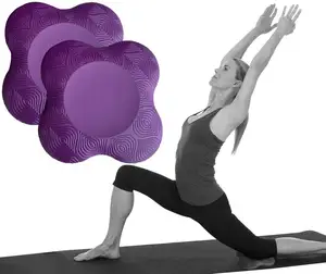 Snbo 2 pacchetti Yoga ginocchiera imbottita cuscini Yoga impilabili Extra spessi per le ginocchia gomiti polso mani in schiuma Pilates imbottitura in ginocchio